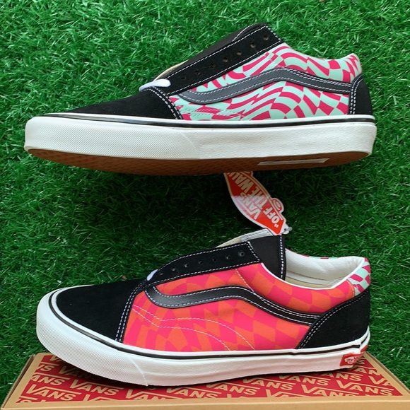 VANS OLD SKOOL TWIST WRAP CHECKER BLACK/CABARET MN - Picture 12 of 16